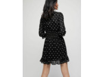 Robe courte en jacquard nœuds