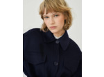 Manteau en double face ceinturé