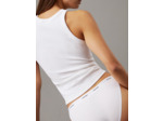 CULOTTE BIKINI EN COTON ÉLASTIQUE RIBBÉE