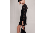 Robe courte en maille ajourée