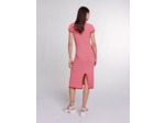 Robe longue en maille chevrons