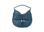 MOGADOR CUIR GRAINE - Sac Hobo - Bleu Paon