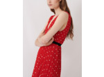 Robe brodée et plissée