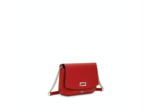 Lola de Lancel - MINI SAC CHAINE AVEC LOGO METAL - Petit Modèle - Rouge Lancel
