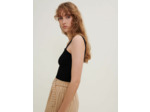 Crop top en maille à bretelles