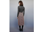 Jupe fendue en jacquard imprimé