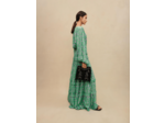Robe longue métallisée