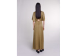 Robe longue satinée ajourée