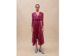 Robe asymétrique imprimée léopard