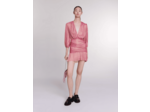 Robe courte lamée