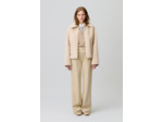 Manteau effet peau lainée