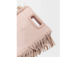 Sac M en cuir à franges