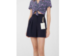 Short basique en crêpe envers satin