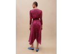 Robe asymétrique imprimée léopard