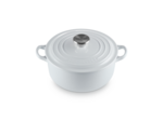 Cocotte ronde 20cm en fonte émaillée vapeur