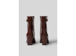 Bottines à talons cuir