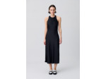 Robe longue satinée dos nu