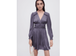 Robe courte satinée