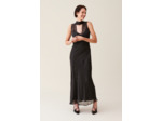 Robe longue transparente à pois