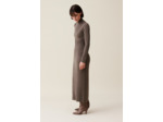 Robe maille col montant