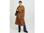 Manteau à capuche en double face