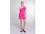 Robe en lin asymétrique