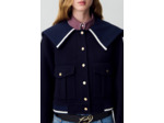 Manteau court laine