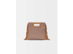 Sac M en toile à motifs pied-de-poule