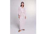Robe longue à ceinture