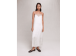 Robe longue satinée