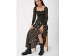 Bottines hautes en cuir noir