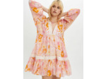 Robe en voile de coton et soie