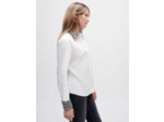 Chemise en popeline à col jacquard