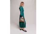 Robe longue en satin