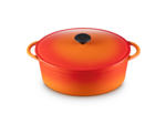 Cocotte Cousance ovale 29cm en fonte émaillée volcanique
