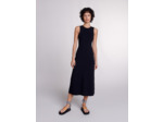 Robe longue en maille à découpes