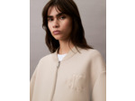 VESTE BOMBER ZIPPÉE EN SCUBA OVERSIZE