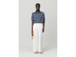 Pantalon léger large brodé