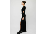 Robe en velours fendue