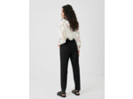 Pantalon taille haute et ceinturé