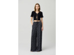 Pantalon large fluide imprimé
