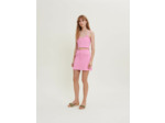 Jupe en maille à galons tressés