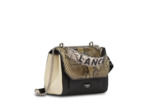 Ninon de Lancel - Sac rabat S - Petit modèle - Mix cuir grainé et exotique