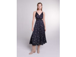 Robe longue brodée à sequins