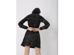 Robe plissée en lamé