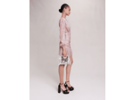 Robe plissée fibres métallisées