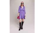 Robe courte satinée