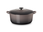 Cocotte ronde 28cm en fonte émaillée flint