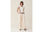 Pull court rabat ton sur ton