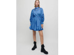 Robe patineuse en coton et guipure